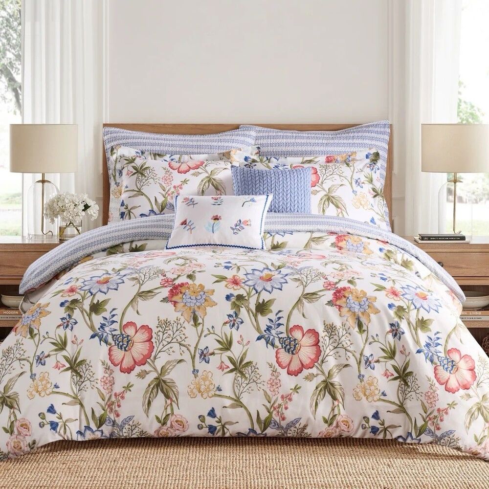 Levtex Home 3PC King/Cal-King Maileen Cotton Comforter And Shams Set